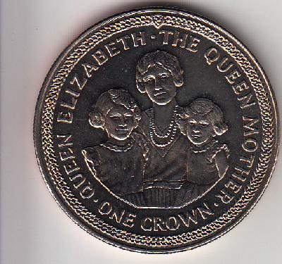 Beschrijving: 1 Crown QUEEN MOTHER